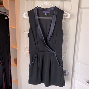 Black tuxedo jumpsuit